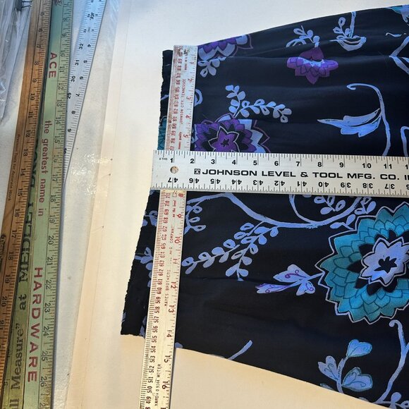 California Krush Womens Skirt Set Button Up Blouse Rayon Large Vtg 90s Black - Picture 4 of 8